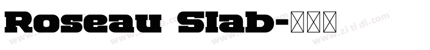 Roseau Slab字体转换